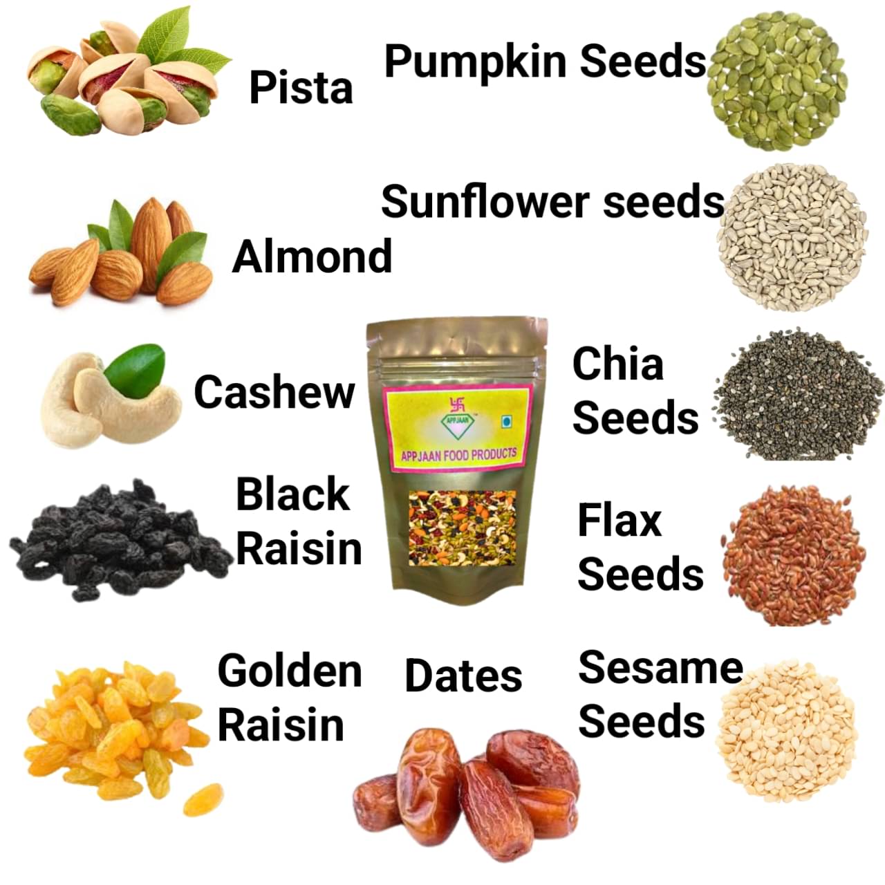 APPJAAN Mixed Nuts 900 g APPJAAN Mixed Nuts 900 g