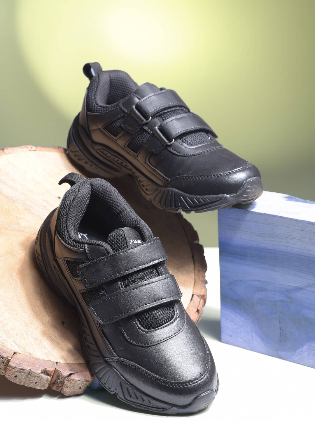     			Abros Black Men's Slip-on Shoes