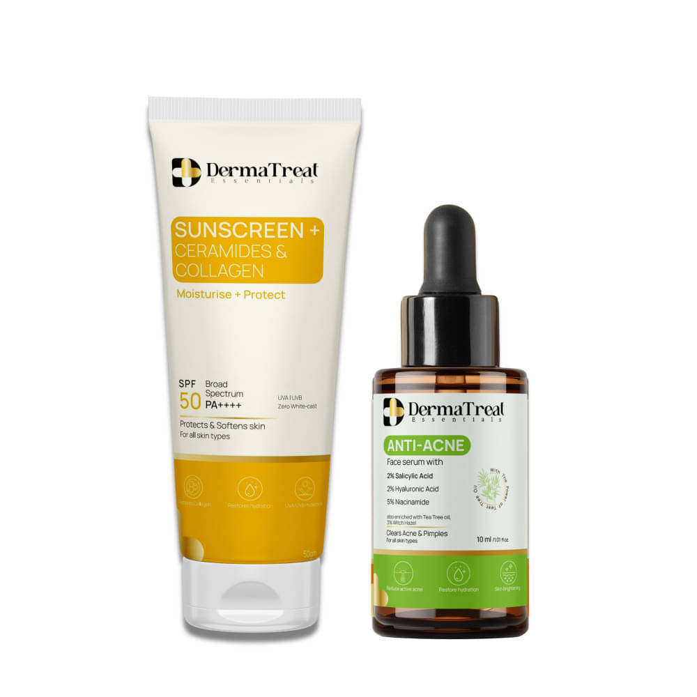     			Acne Defense Duo – Anti Acne Serum 10ml + SPF 50 Sunscreen | Pimple Care & Sun Protection | Travel-Friendly Skincare (Set of 2)