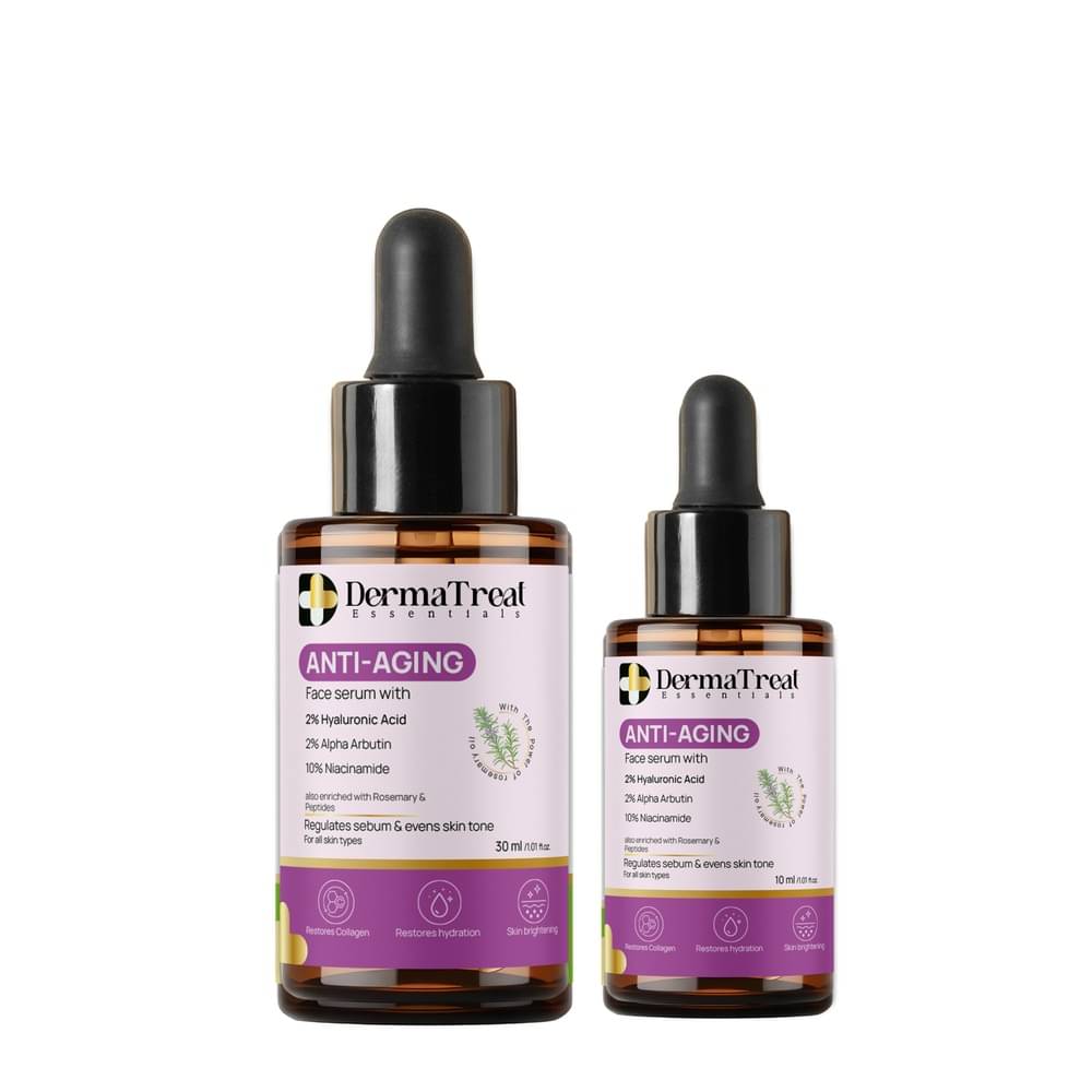    			Anti Aging Skincare Combo – Full Size Serum 30ml + Travel Mini 10ml Free | Wrinkle Care | Skin Tightening | Collagen Boost & Hydration | Reduces Signs of Aging (Set of 2)