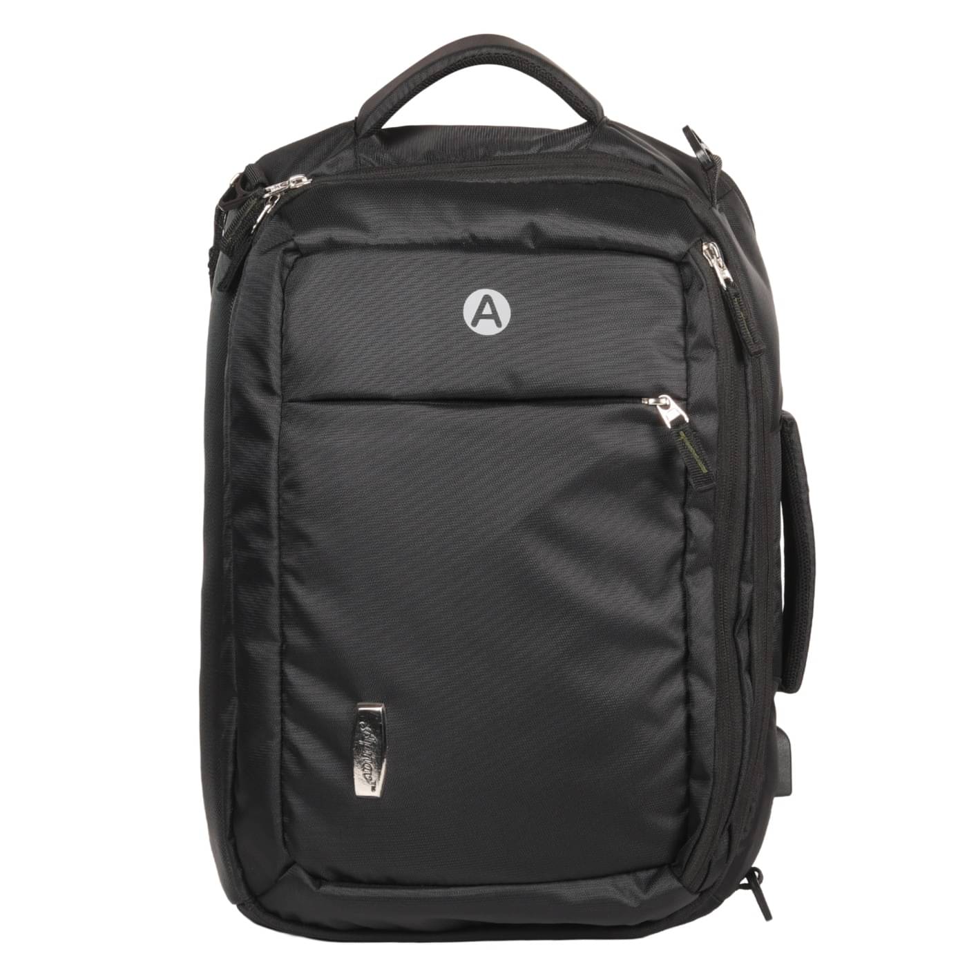 Apnav 20 Ltrs Polyester Backpack *For Boys & Girls ( Black ) Apnav 20 Ltrs Polyester Backpack *For Boys & Girls ( Black )