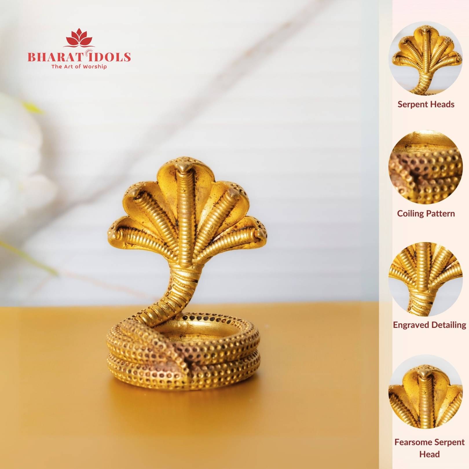     			BHARAT IDOLS Brass Shivling Idol ( 3 cm )