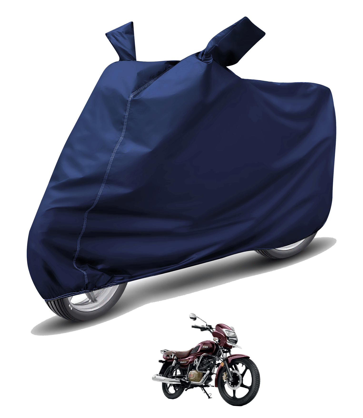 Caronix Bike Body Cover for TVS Radeon ( Pack of 1 ) , Blue Caronix Bike Body Cover for TVS Radeon ( Pack of 1 ) , Blue