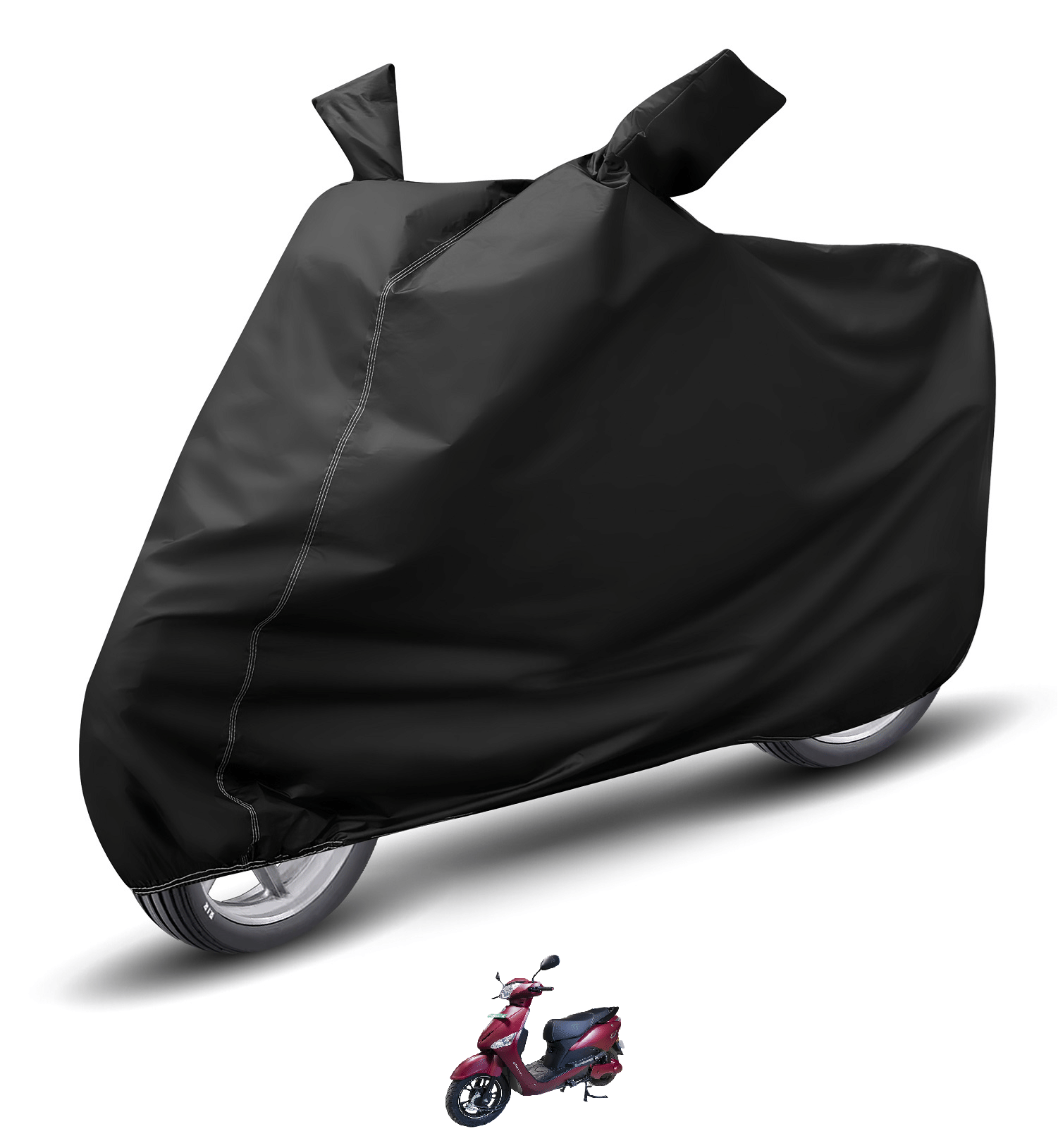 Caronix Bike Body Cover for Hero Electric Optima ( Pack of 1 ) , Black Caronix Bike Body Cover for Hero Electric Optima ( Pack of 1 ) , Black