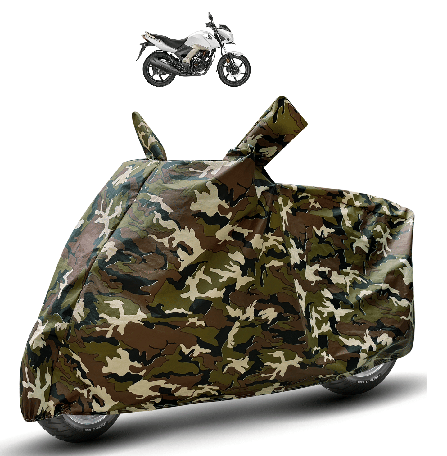 Caronix Bike Body Cover for Honda CB Unicorn ( Pack of 1 ) , Camouflage Caronix Bike Body Cover for Honda CB Unicorn ( Pack of 1 ) , Camouflage