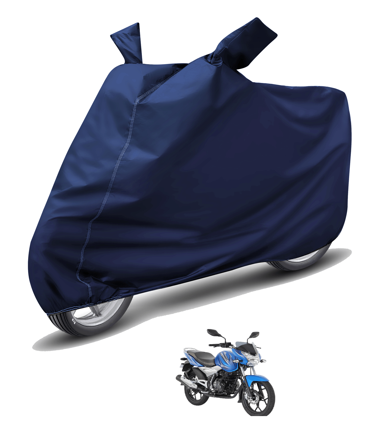 Caronix Bike Body Cover for Bajaj Discover 125 ( Pack of 1 ) , Blue Caronix Bike Body Cover for Bajaj Discover 125 ( Pack of 1 ) , Blue