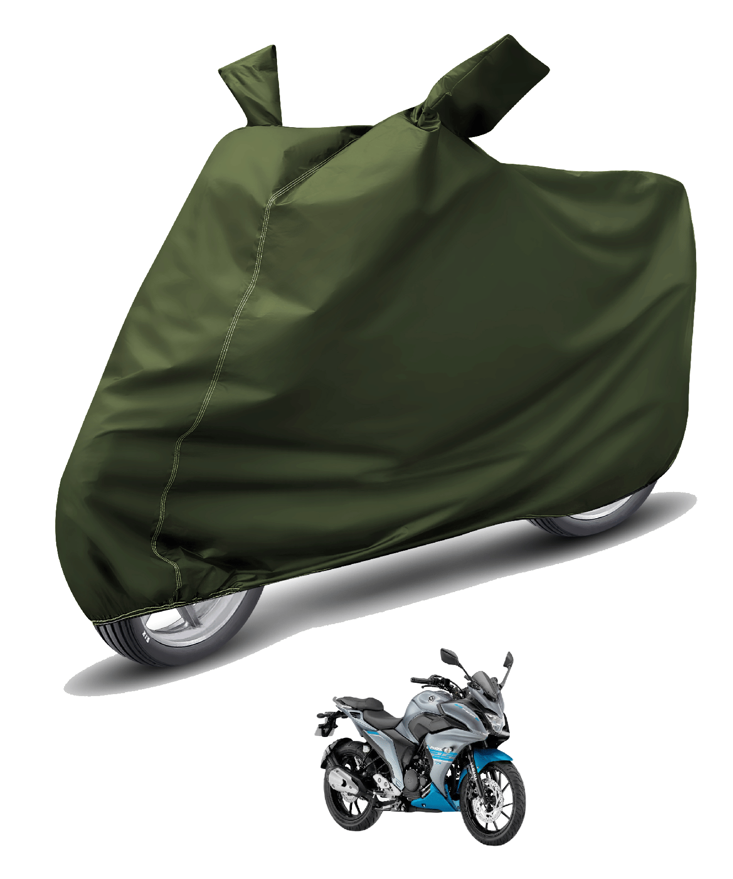 Caronix Bike Body Cover for Yamaha Fazer ( Pack of 1 ) , Green Caronix Bike Body Cover for Yamaha Fazer ( Pack of 1 ) , Green