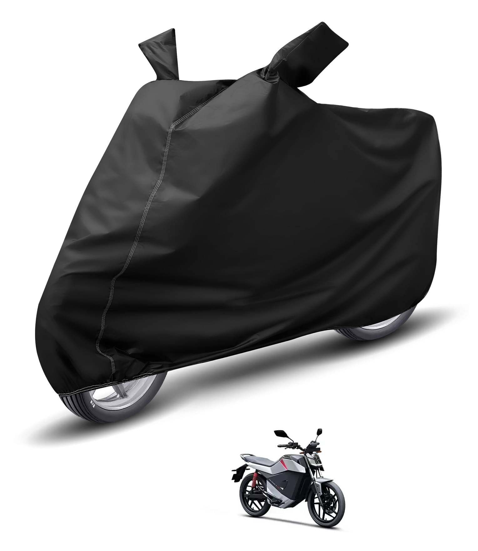     			Caronix Bike Body Cover for Ola All Bike Models ( Pack of 1 ) , Black