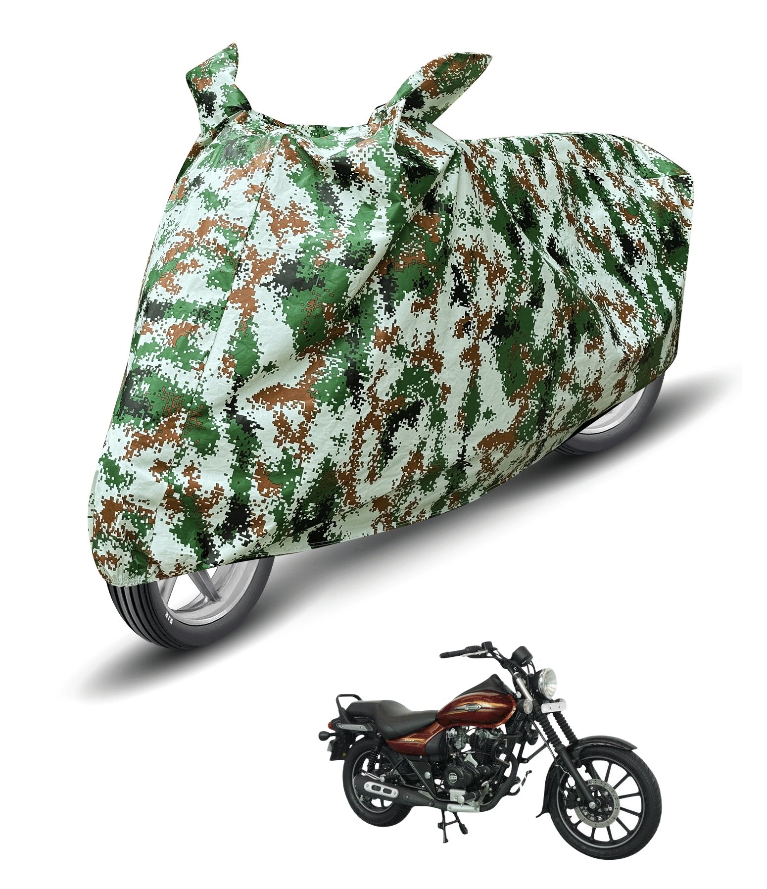 Caronix Bike Body Cover for Bajaj All Bike Models ( Pack of 1 ) , Olive     			Caronix Bike Body Cover for Bajaj All Bike Models ( Pack of 1 ) , Olive