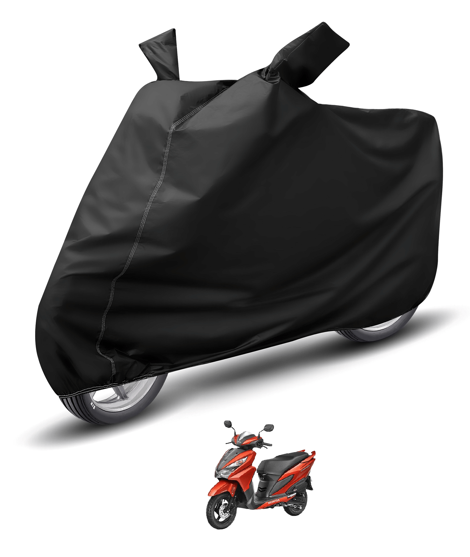 Caronix Bike Body Cover for Honda Grazia ( Pack of 1 ) , Black Caronix Bike Body Cover for Honda Grazia ( Pack of 1 ) , Black