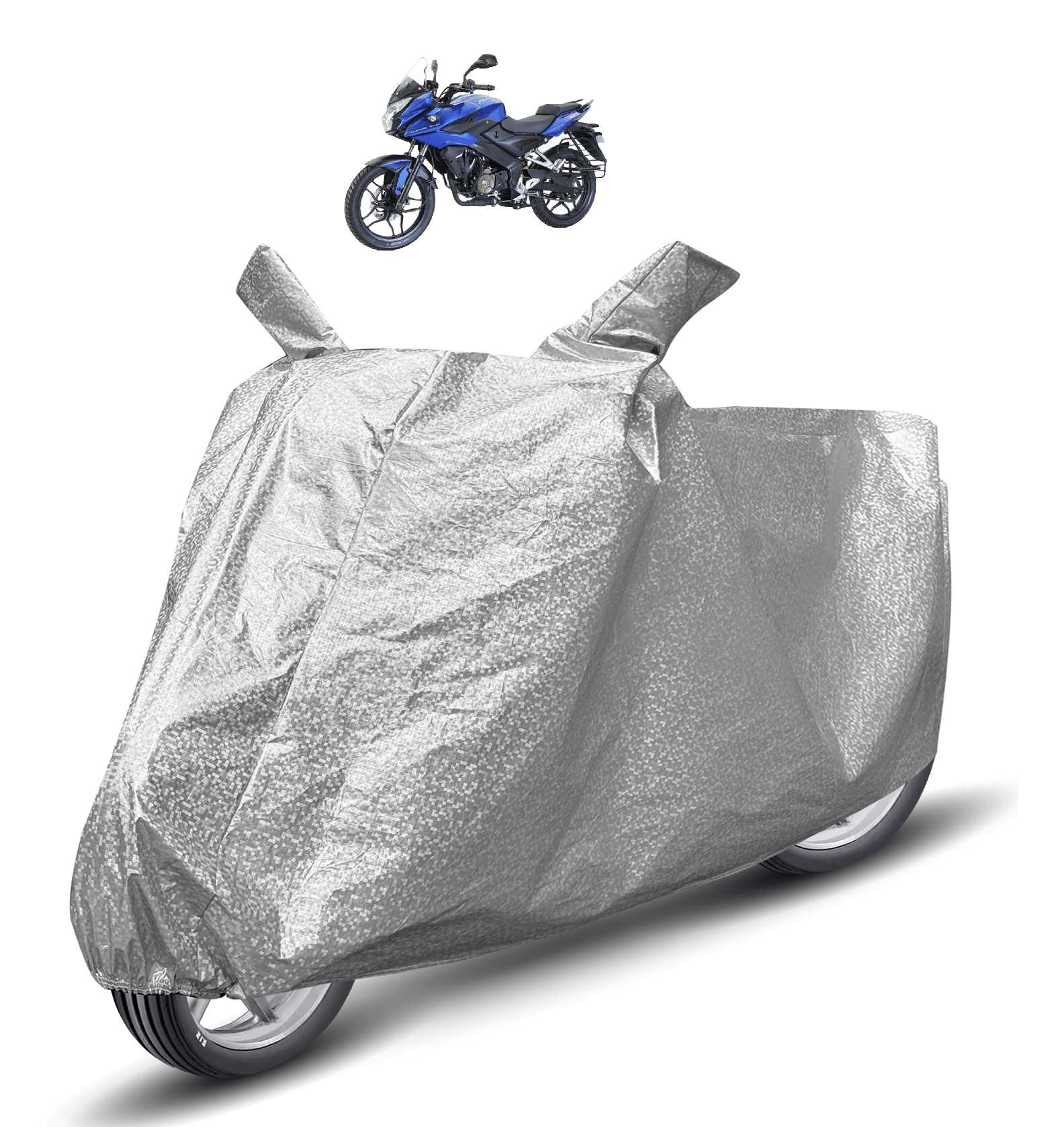     			Caronix Bike Body Cover for Bajaj Pulsar 150 ( Pack of 1 ) , Silver