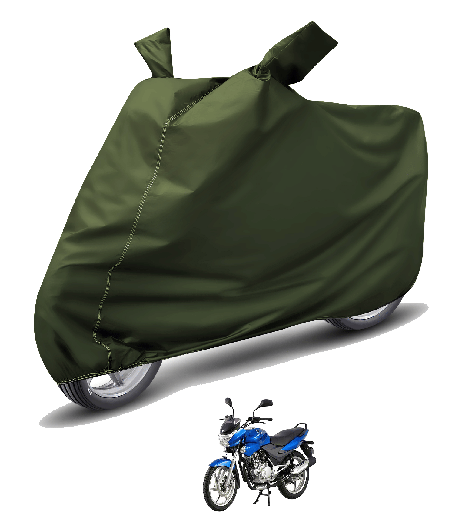 Caronix Bike Body Cover for Bajaj Discover 150 ( Pack of 1 ) , Green Caronix Bike Body Cover for Bajaj Discover 150 ( Pack of 1 ) , Green