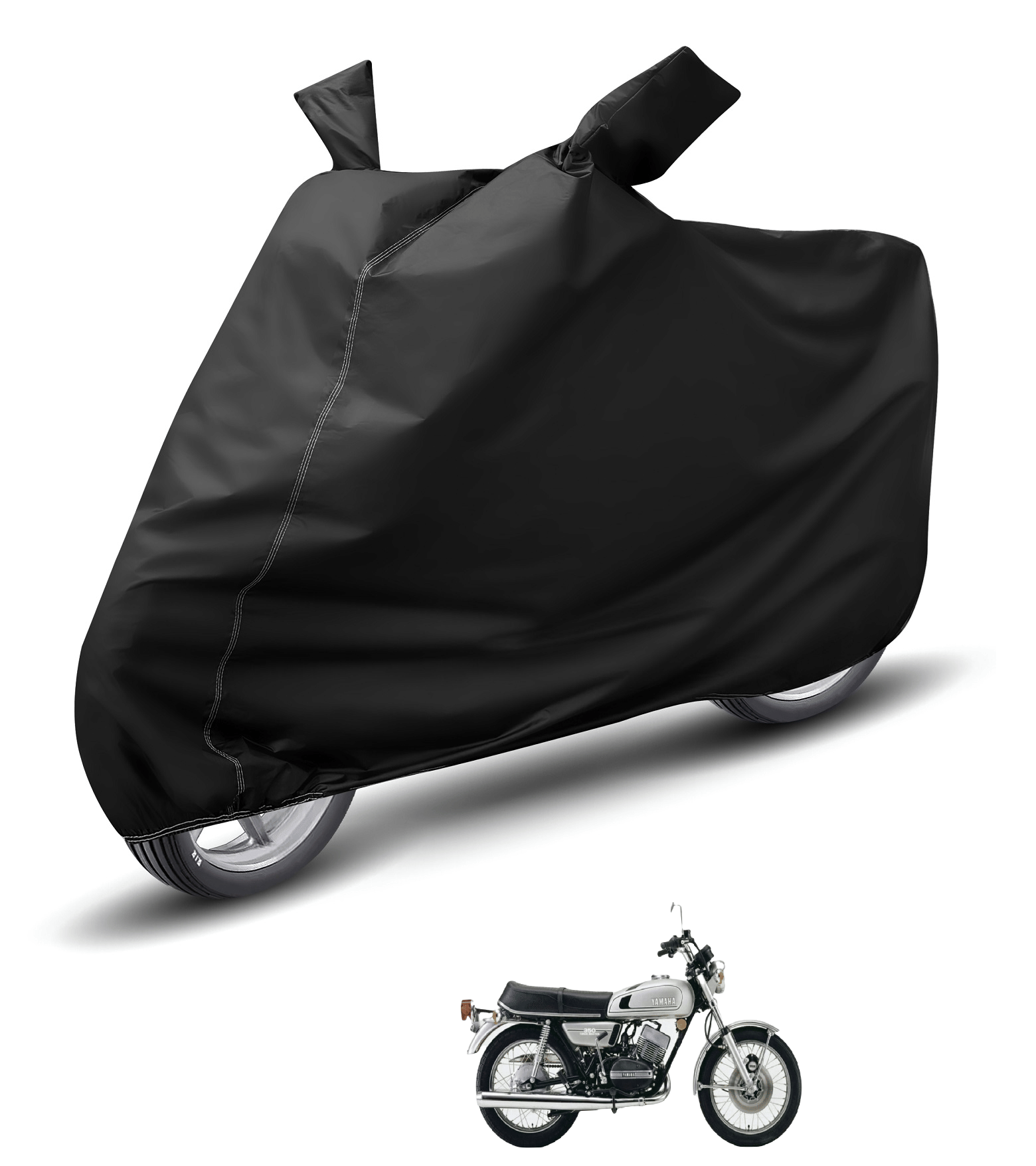     			Caronix Bike Body Cover for Yamaha Rd 350 ( Pack of 1 ) , Black