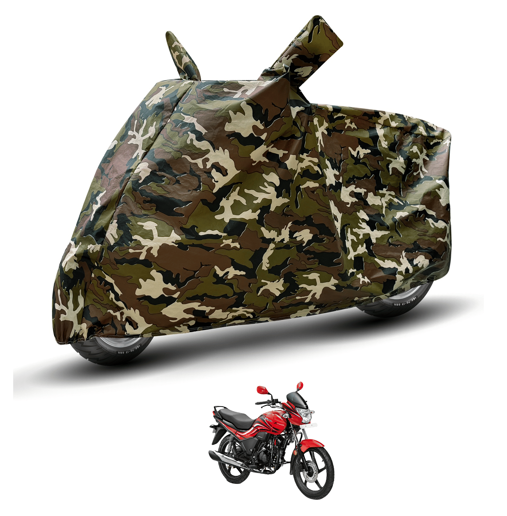 Caronix Bike Body Cover for Hero Passion X Pro ( Pack of 1 ) , Camouflage Caronix Bike Body Cover for Hero Passion X Pro ( Pack of 1 ) , Camouflage