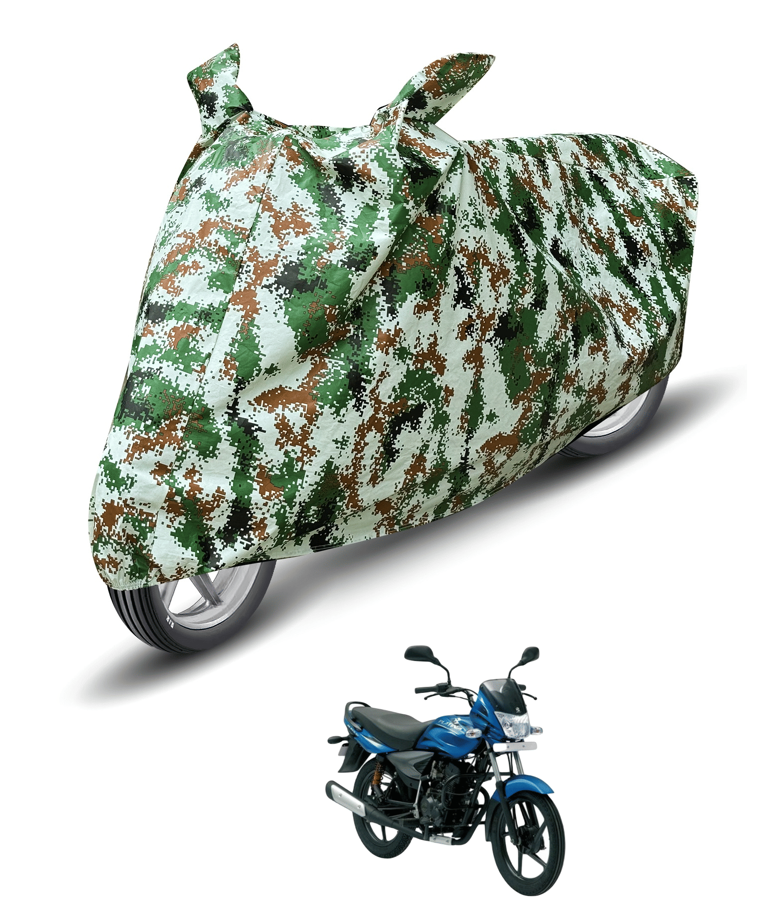 Caronix Bike Body Cover for Bajaj Platina 125 ( Pack of 1 ) , Olive Caronix Bike Body Cover for Bajaj Platina 125 ( Pack of 1 ) , Olive