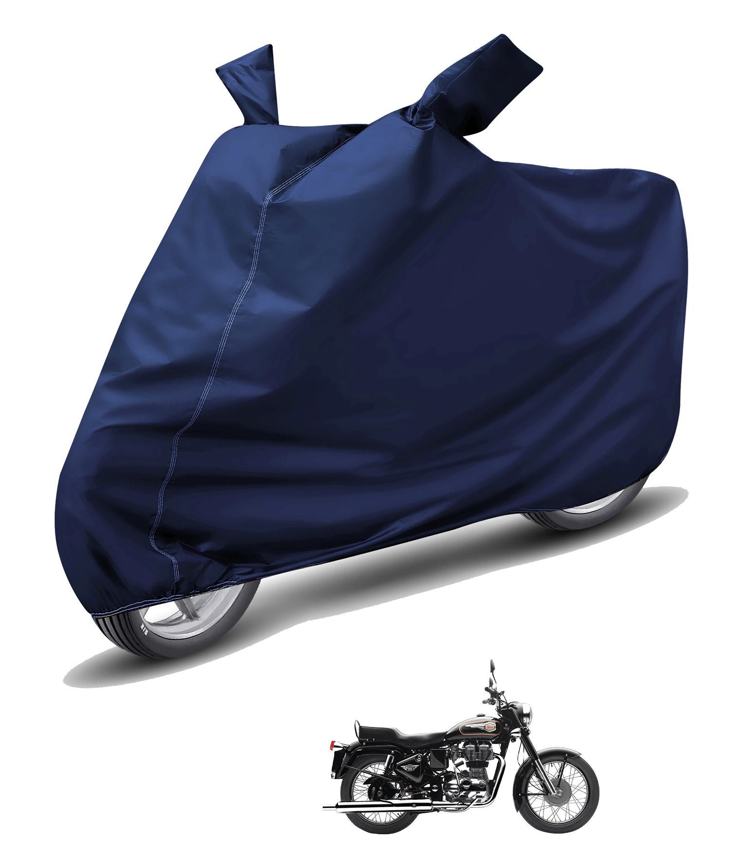 Caronix Bike Body Cover for Royal Enfield Bullet 350 ( Pack of 1 ) , Blue Caronix Bike Body Cover for Royal Enfield Bullet 350 ( Pack of 1 ) , Blue