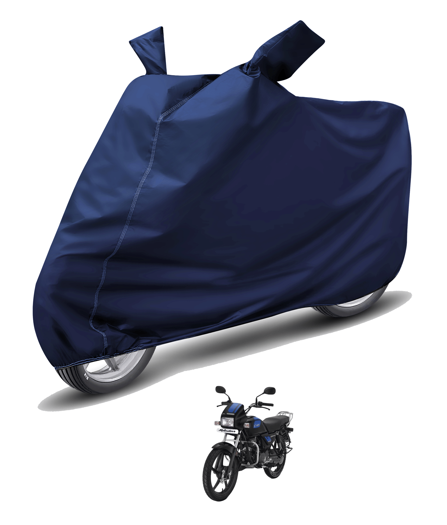     			Caronix Bike Body Cover for Hero Splendor Plus ( Pack of 1 ) , Blue