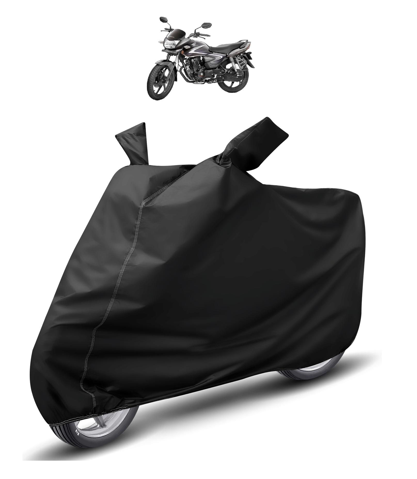 Caronix Bike Body Cover for Honda CB Shine ( Pack of 1 ) , Black Caronix Bike Body Cover for Honda CB Shine ( Pack of 1 ) , Black