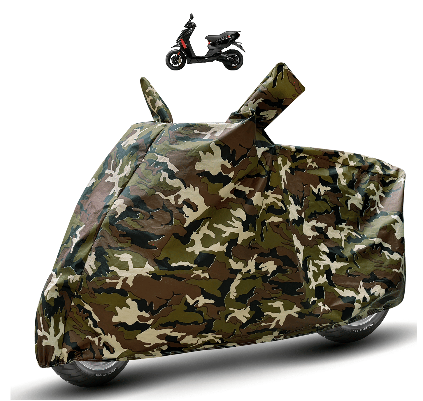 Caronix Bike Body Cover for Ather 450 X ( Pack of 1 ) , Camouflage Caronix Bike Body Cover for Ather 450 X ( Pack of 1 ) , Camouflage
