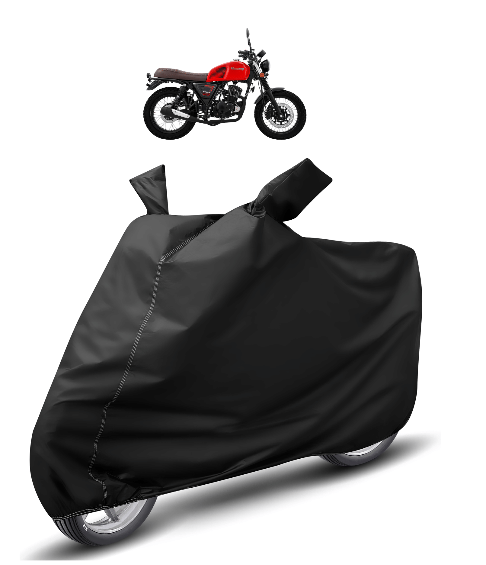 Caronix Bike Body Cover for Keeway SR 125 ( Pack of 1 ) , Black Caronix Bike Body Cover for Keeway SR 125 ( Pack of 1 ) , Black
