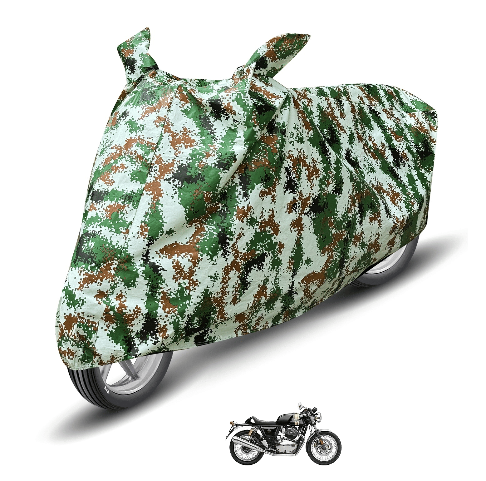 Caronix Bike Body Cover for Royal Enfield Continental Gt 650 ( Pack of 1 ) , Olive Caronix Bike Body Cover for Royal Enfield Continental Gt 650 ( Pack of 1 ) , Olive