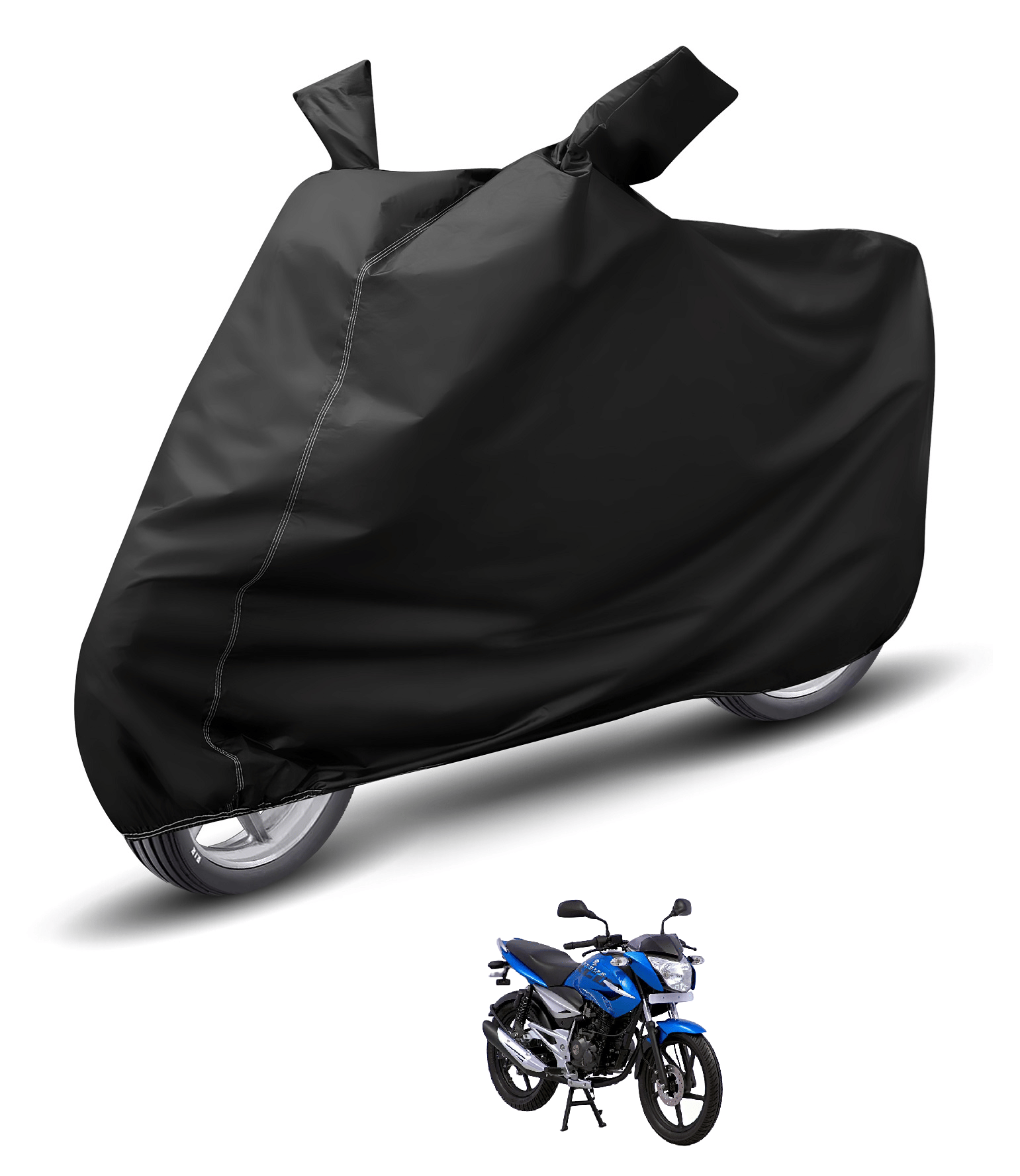 Caronix Bike Body Cover for Bajaj Xcd 125 ( Pack of 1 ) , Black Caronix Bike Body Cover for Bajaj Xcd 125 ( Pack of 1 ) , Black