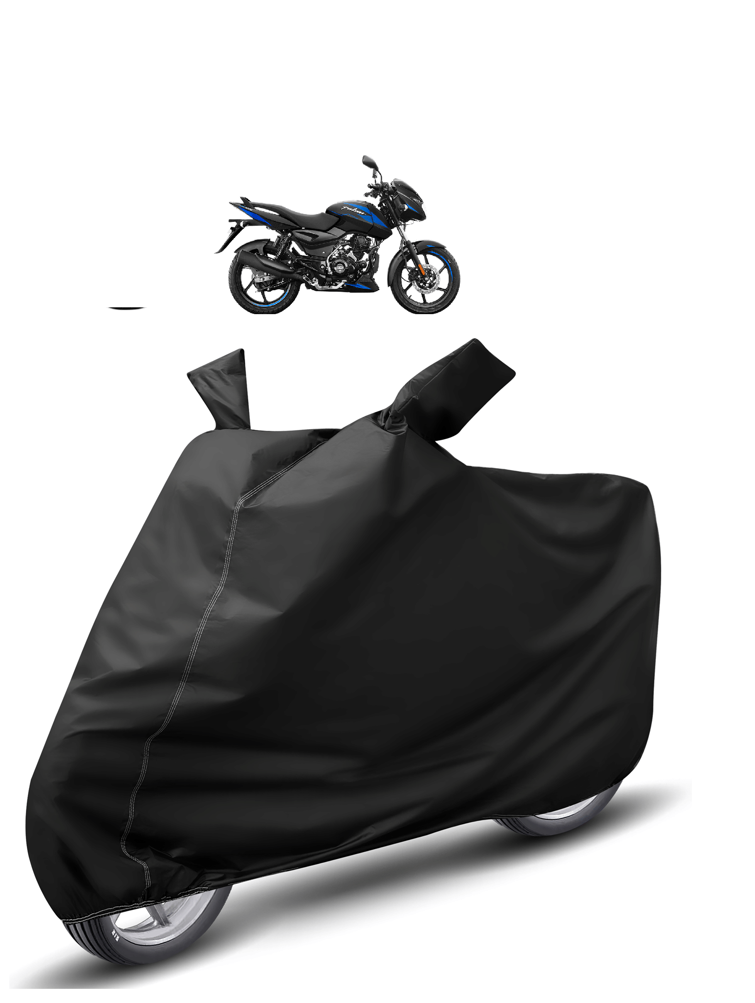 Caronix Bike Body Cover for Bajaj Pulsar 125 ( Pack of 1 ) , Black Caronix Bike Body Cover for Bajaj Pulsar 125 ( Pack of 1 ) , Black