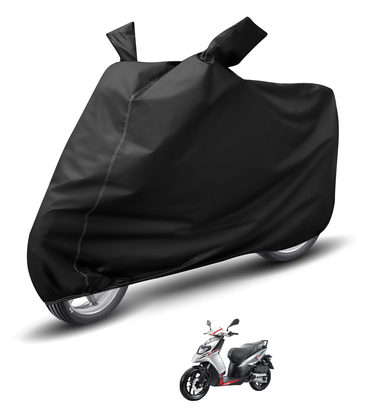     			Caronix Bike Body Cover for Aprilia Aprilia Sr 125 ( Pack of 1 ) , Black