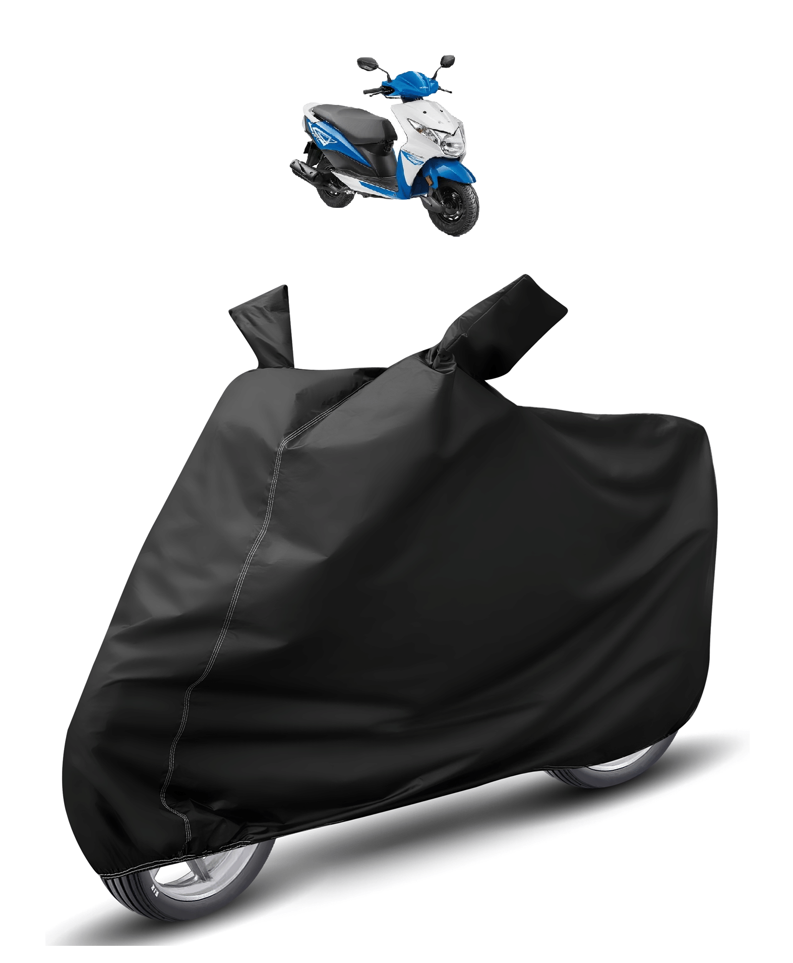     			Caronix Bike Body Cover for Honda Dio ( Pack of 1 ) , Black
