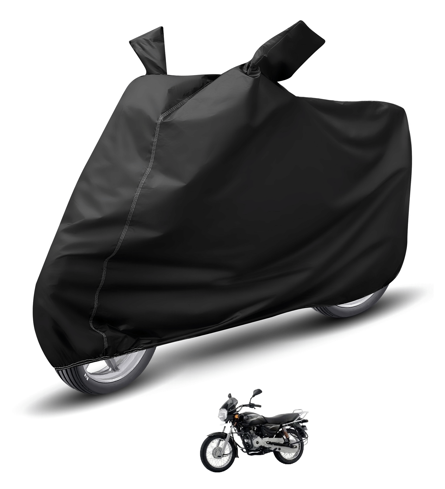Caronix Bike Body Cover for Bajaj Boxer ( Pack of 1 ) , Black     			Caronix Bike Body Cover for Bajaj Boxer ( Pack of 1 ) , Black