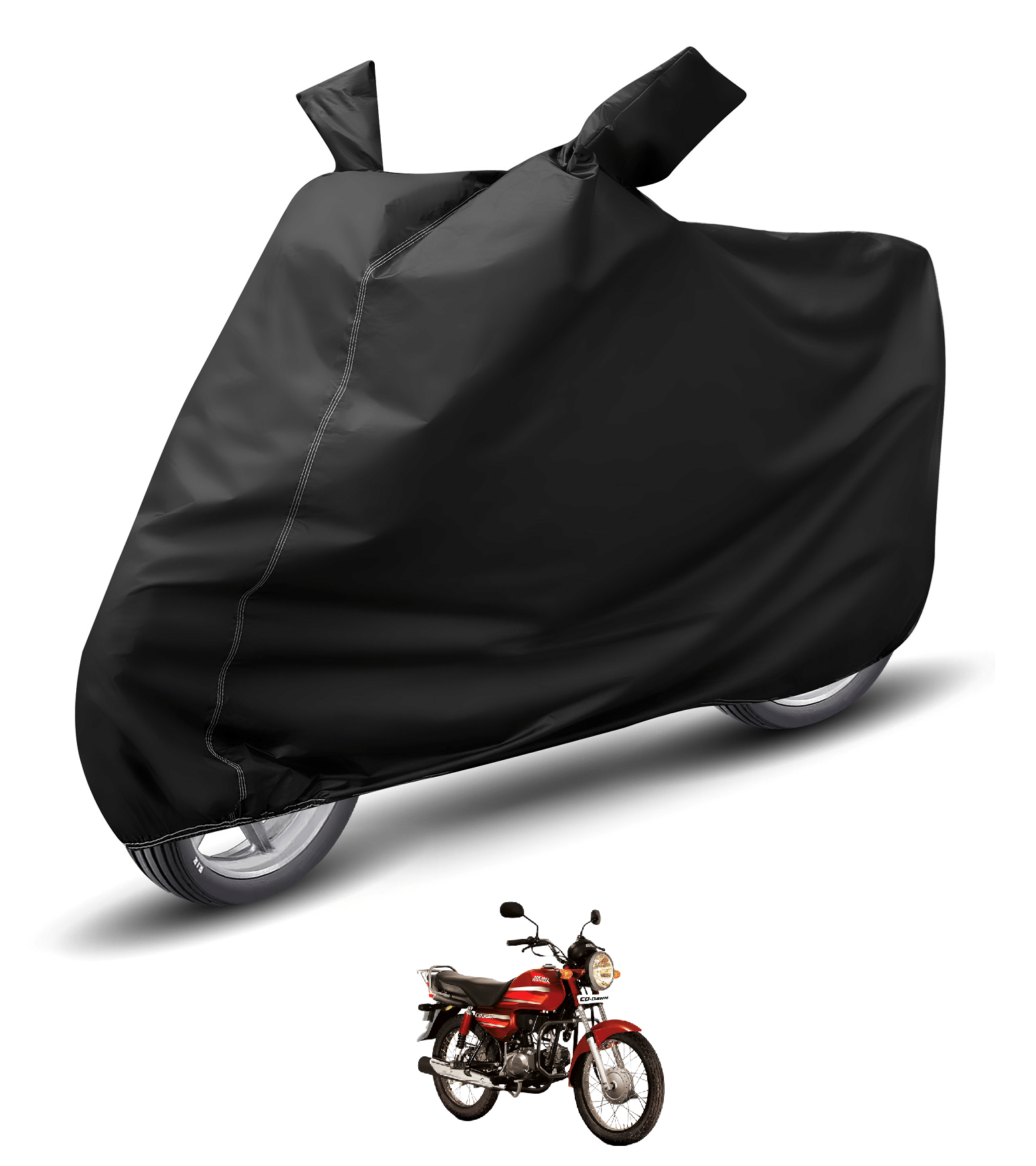     			Caronix Bike Body Cover for Hero Cd Dawn ( Pack of 1 ) , Black