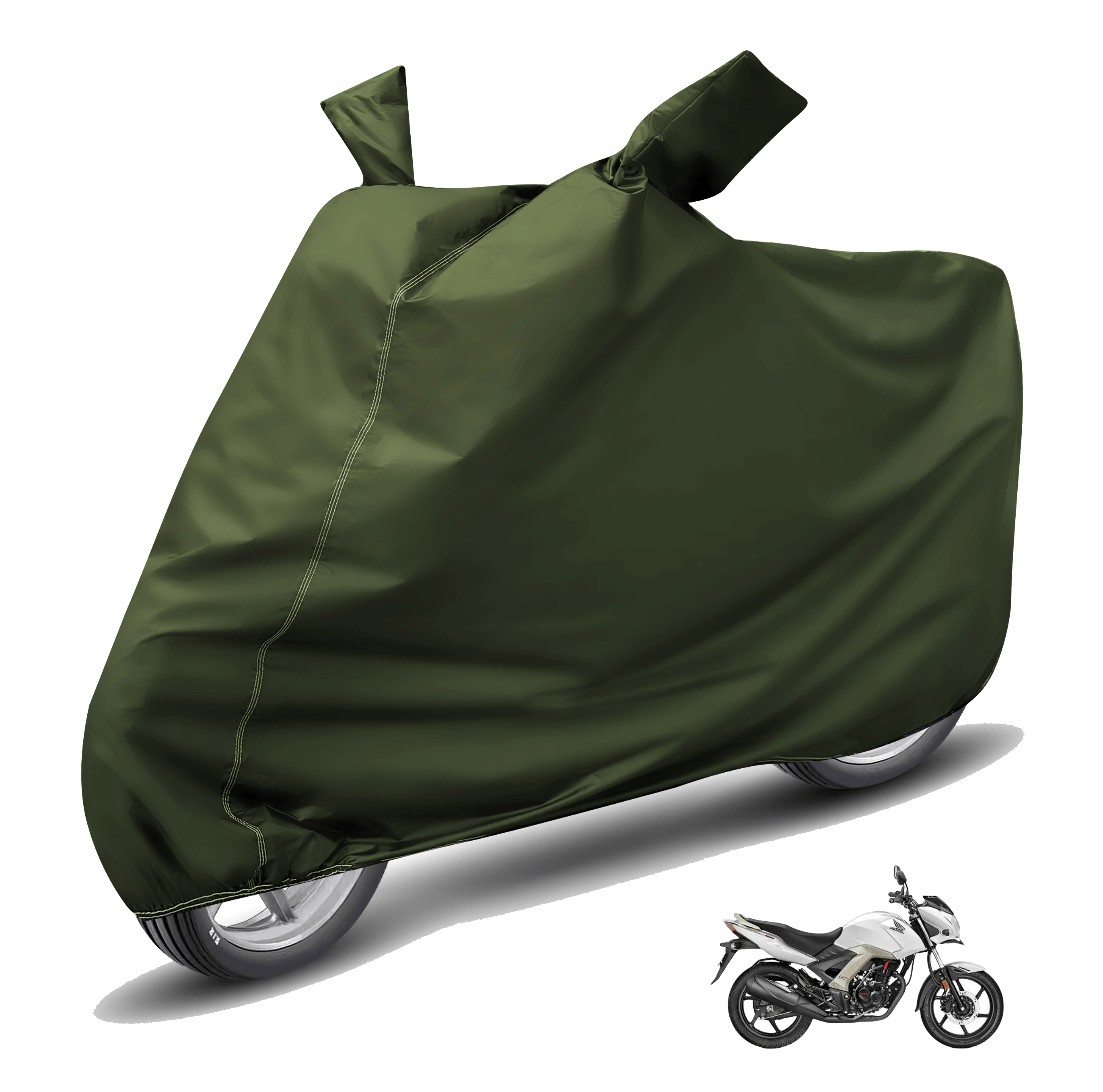 Caronix Bike Body Cover for Honda Cb Unicorn ( Pack of 1 ) , Green Caronix Bike Body Cover for Honda Cb Unicorn ( Pack of 1 ) , Green