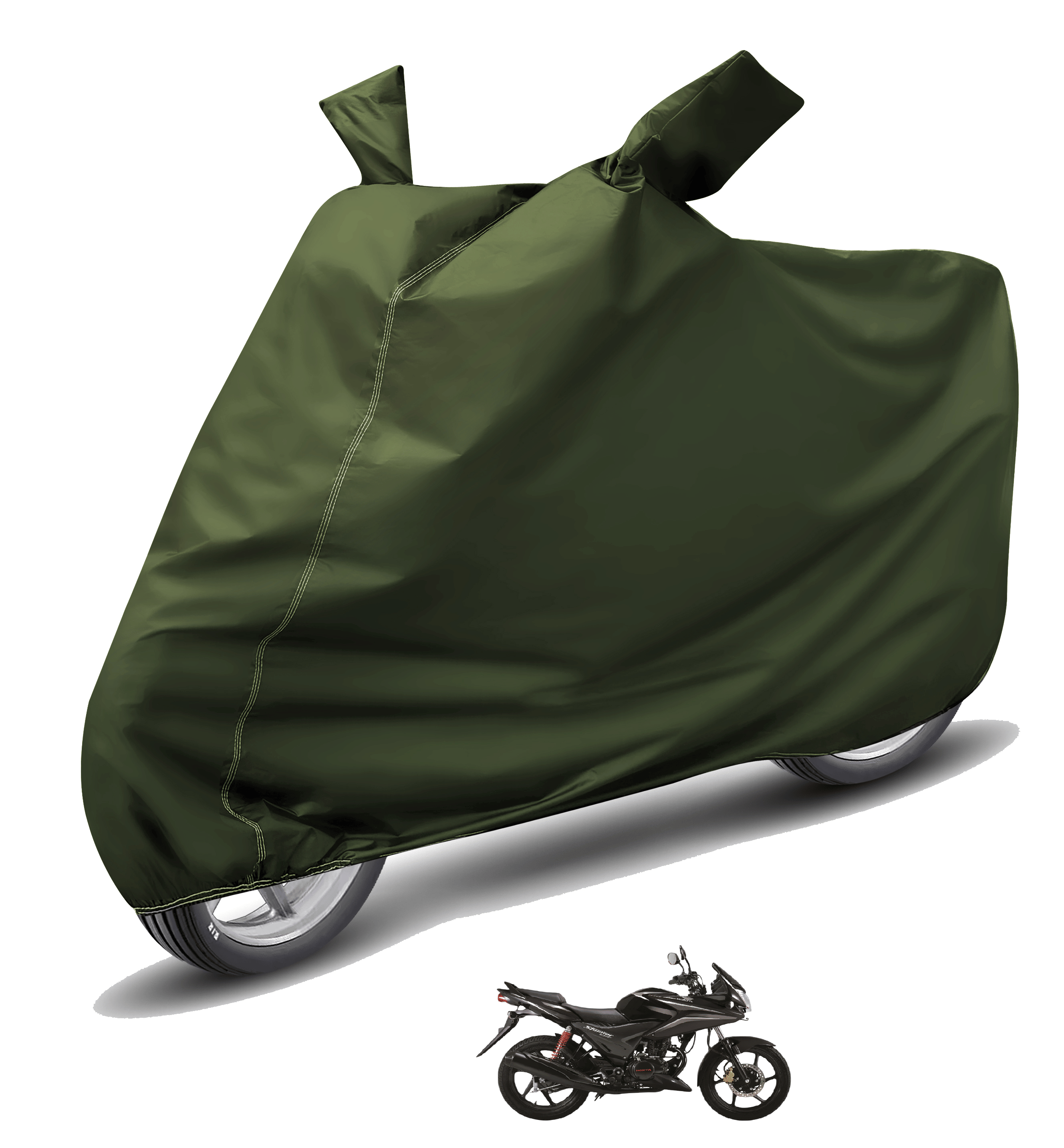     			Caronix Bike Body Cover for Honda Cbf Stunner ( Pack of 1 ) , Green