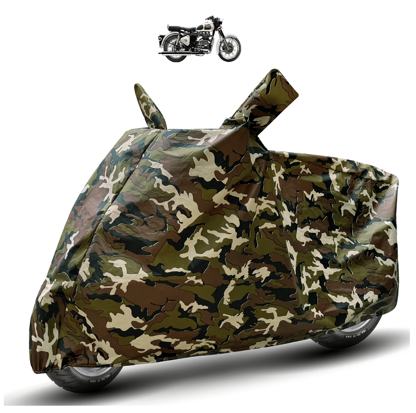 Caronix Bike Body Cover for Royal Enfield Classic 350 ( Pack of 1 ) , Camouflage Caronix Bike Body Cover for Royal Enfield Classic 350 ( Pack of 1 ) , Camouflage