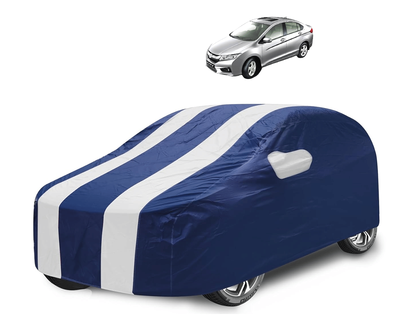 Caronix Car Body Cover for Honda All Car Models With Mirror Pocket ( Pack of 1 ) , White Caronix Car Body Cover for Honda All Car Models With Mirror Pocket ( Pack of 1 ) , White