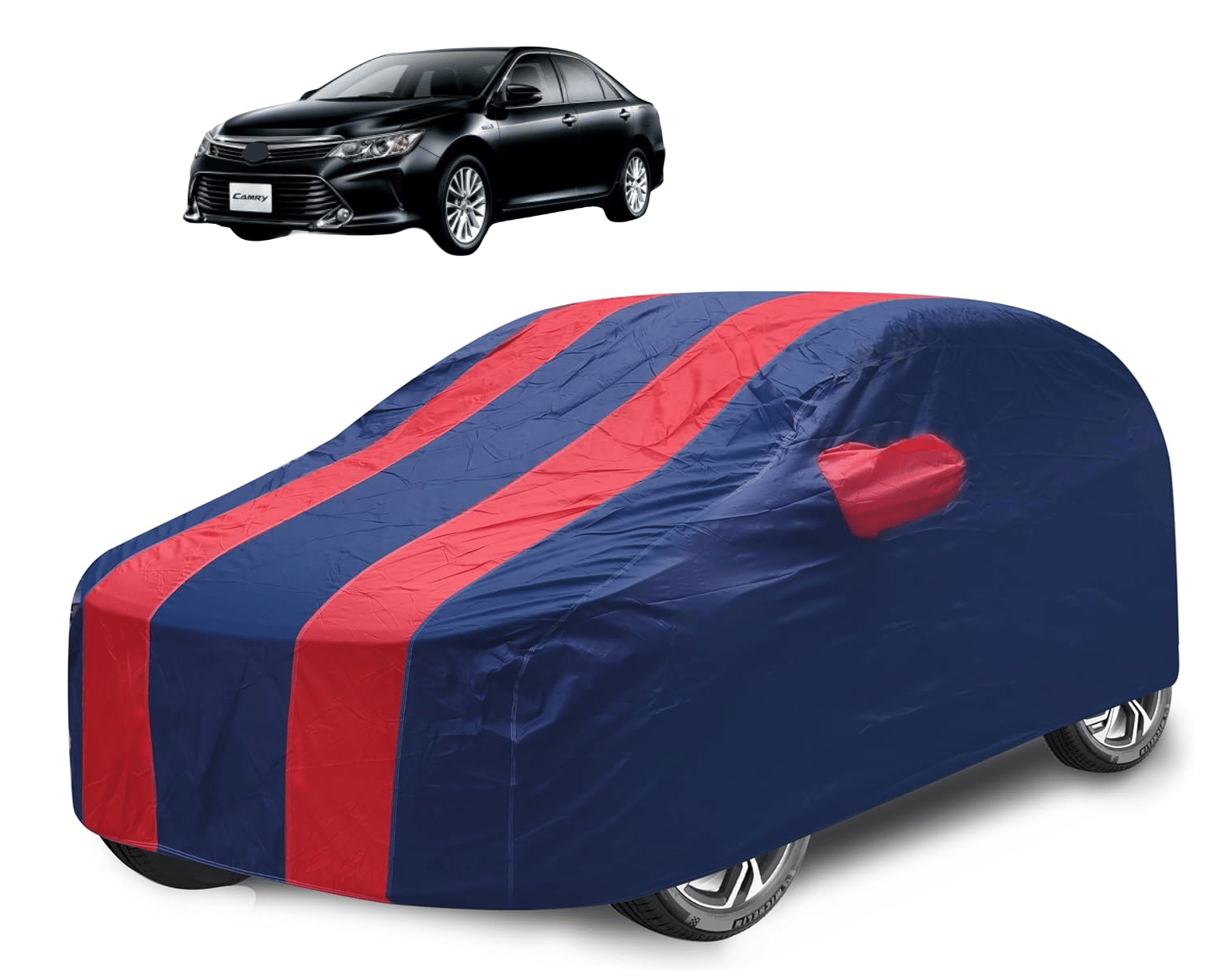 Caronix Car Body Cover for Toyota All Car Models With Mirror Pocket ( Pack of 1 ) , Red Caronix Car Body Cover for Toyota All Car Models With Mirror Pocket ( Pack of 1 ) , Red