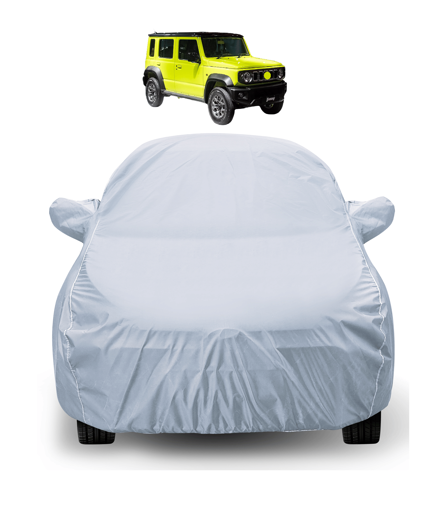     			Caronix Car Body Cover for Maruti Suzuki All Car Models With Mirror Pocket ( Pack of 1 ) , Silver