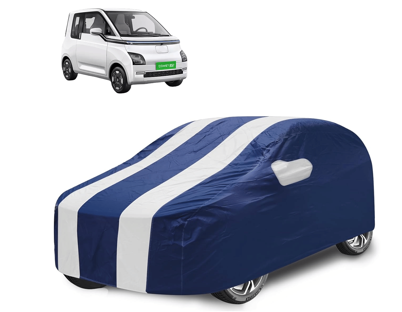     			Caronix Car Body Cover for Premier All Car Models With Mirror Pocket ( Pack of 1 ) , White