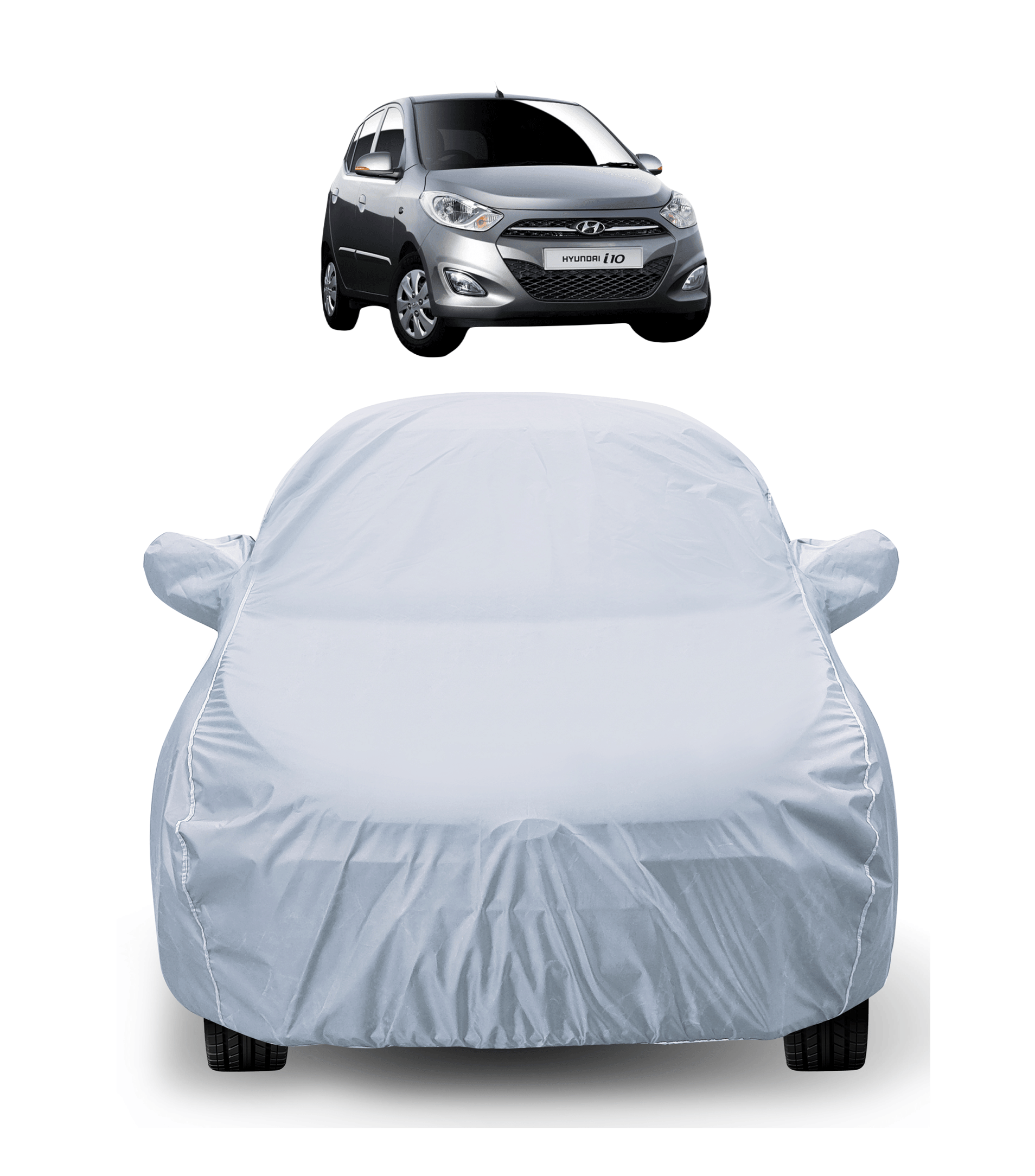 Caronix Car Body Cover for Hyundai All Car Models With Mirror Pocket ( Pack of 1 ) , Silver     			Caronix Car Body Cover for Hyundai All Car Models With Mirror Pocket ( Pack of 1 ) , Silver