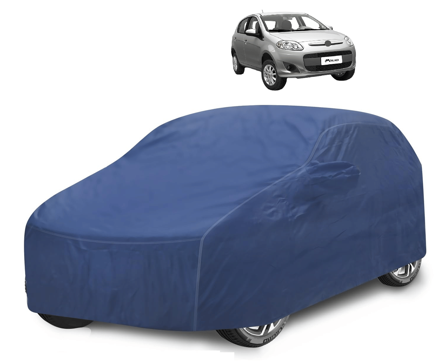 Caronix Car Body Cover for Fiat All Car Models With Mirror Pocket ( Pack of 1 ) , Blue Caronix Car Body Cover for Fiat All Car Models With Mirror Pocket ( Pack of 1 ) , Blue