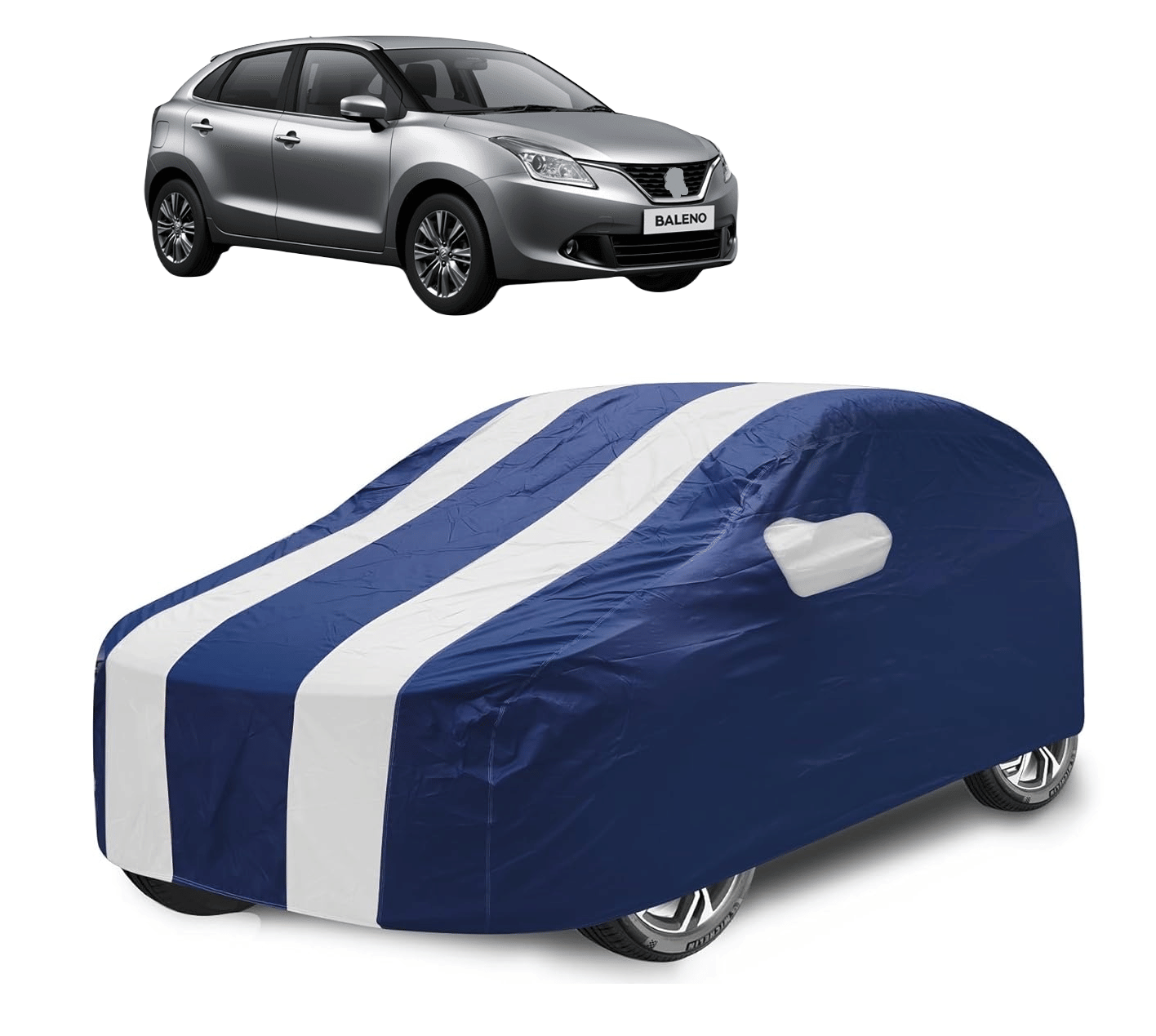    			Caronix Car Body Cover for Maruti Suzuki All Car Models With Mirror Pocket ( Pack of 1 ) , White