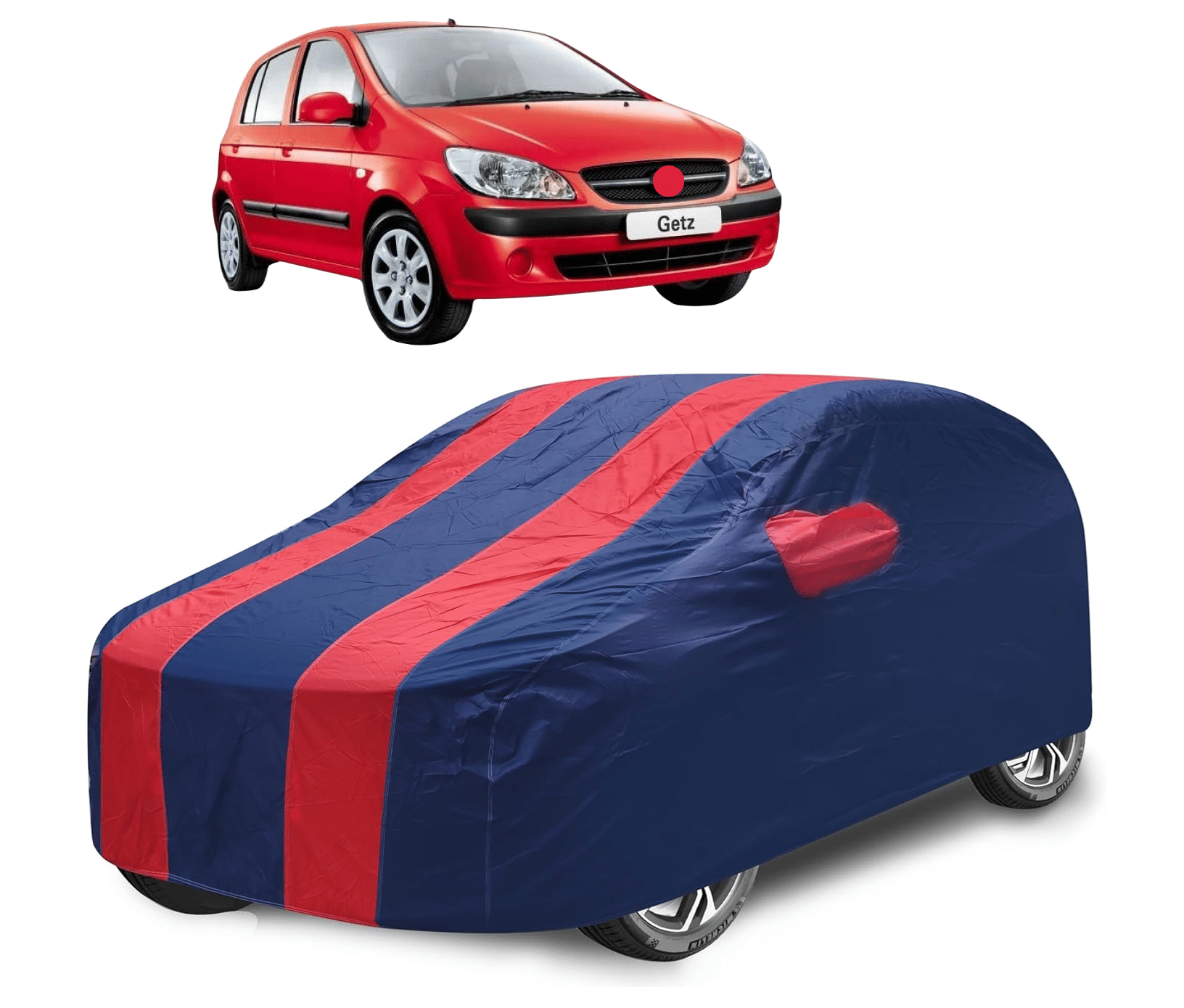 Caronix Car Body Cover for Hyundai All Car Models With Mirror Pocket ( Pack of 1 ) , Red Caronix Car Body Cover for Hyundai All Car Models With Mirror Pocket ( Pack of 1 ) , Red