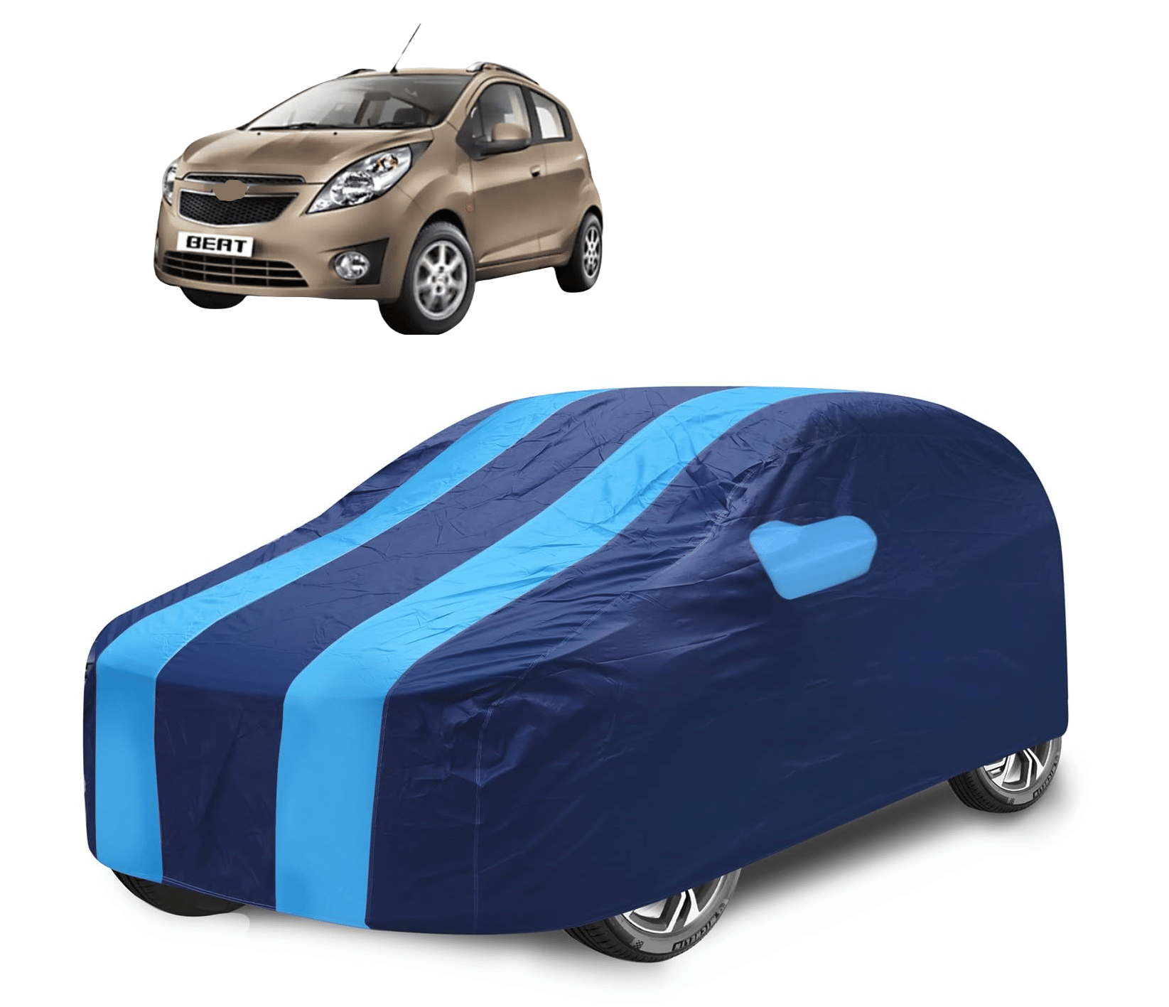 Caronix Car Body Cover for Chevrolet All Car Models With Mirror Pocket ( Pack of 1 ) , Blue Caronix Car Body Cover for Chevrolet All Car Models With Mirror Pocket ( Pack of 1 ) , Blue