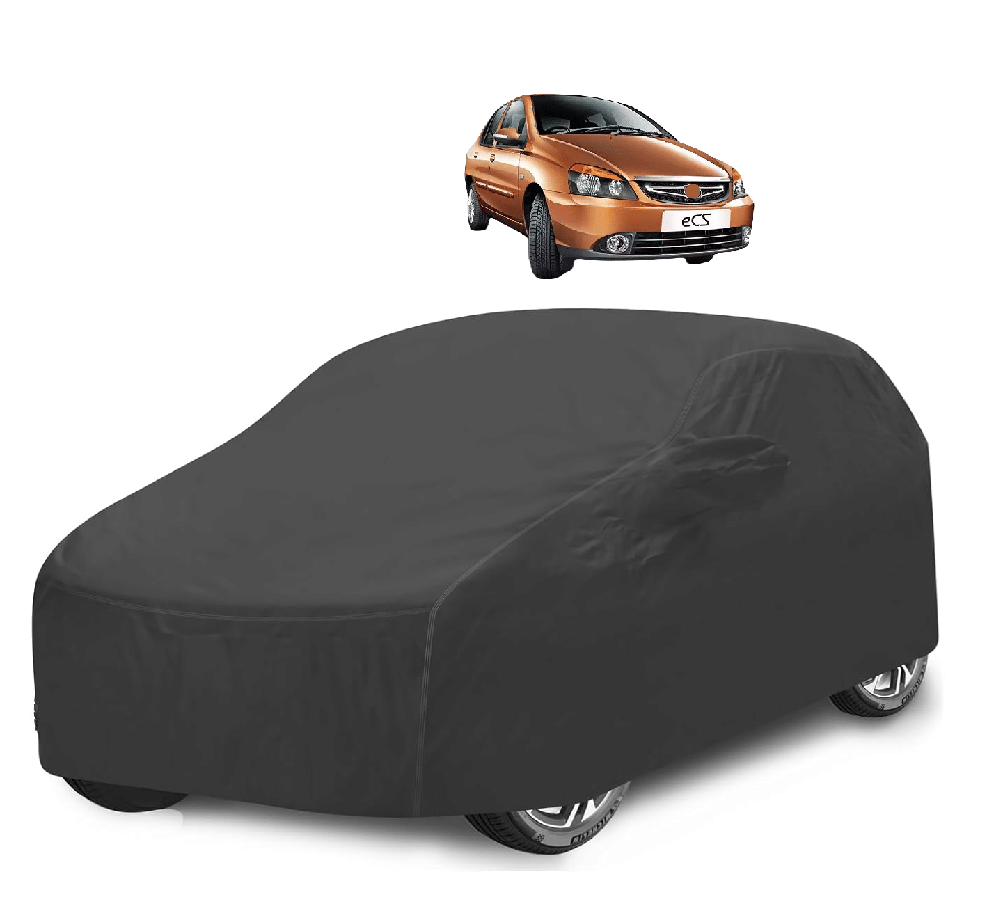 Caronix Car Body Cover for Tata All Car Models With Mirror Pocket ( Pack of 1 ) , Grey Caronix Car Body Cover for Tata All Car Models With Mirror Pocket ( Pack of 1 ) , Grey