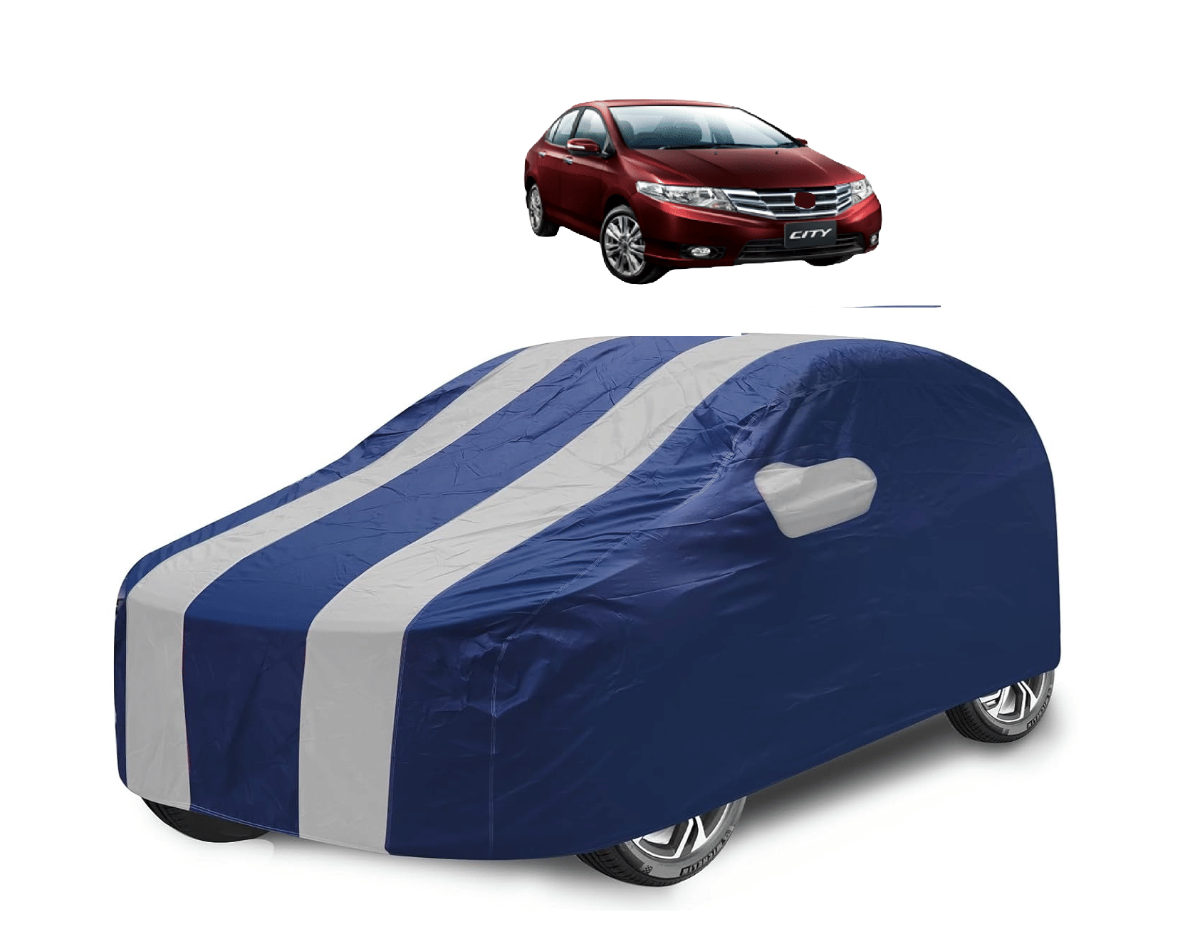 Caronix Car Body Cover for Honda All Car Models With Mirror Pocket ( Pack of 1 ) , Silver Caronix Car Body Cover for Honda All Car Models With Mirror Pocket ( Pack of 1 ) , Silver