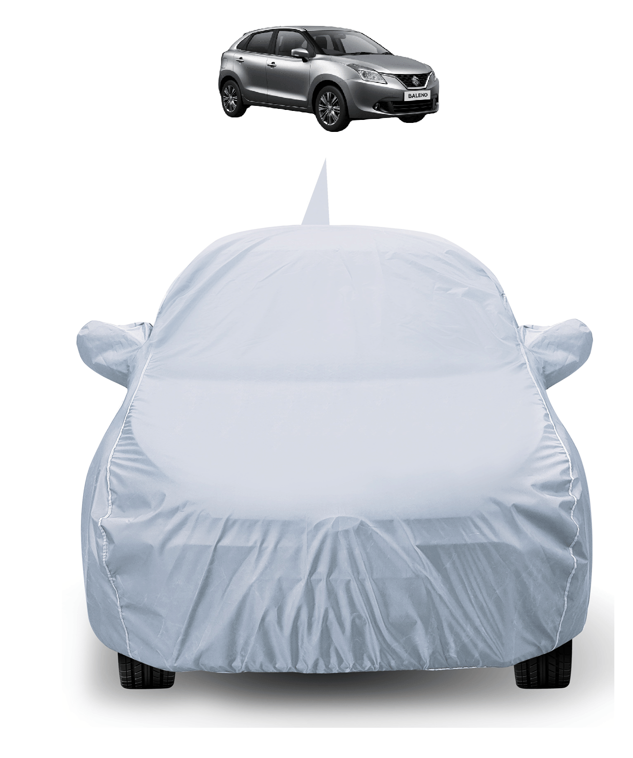 Caronix Car Body Cover for Maruti Suzuki All Car Models With Mirror Pocket ( Pack of 1 ) , Silver     			Caronix Car Body Cover for Maruti Suzuki All Car Models With Mirror Pocket ( Pack of 1 ) , Silver