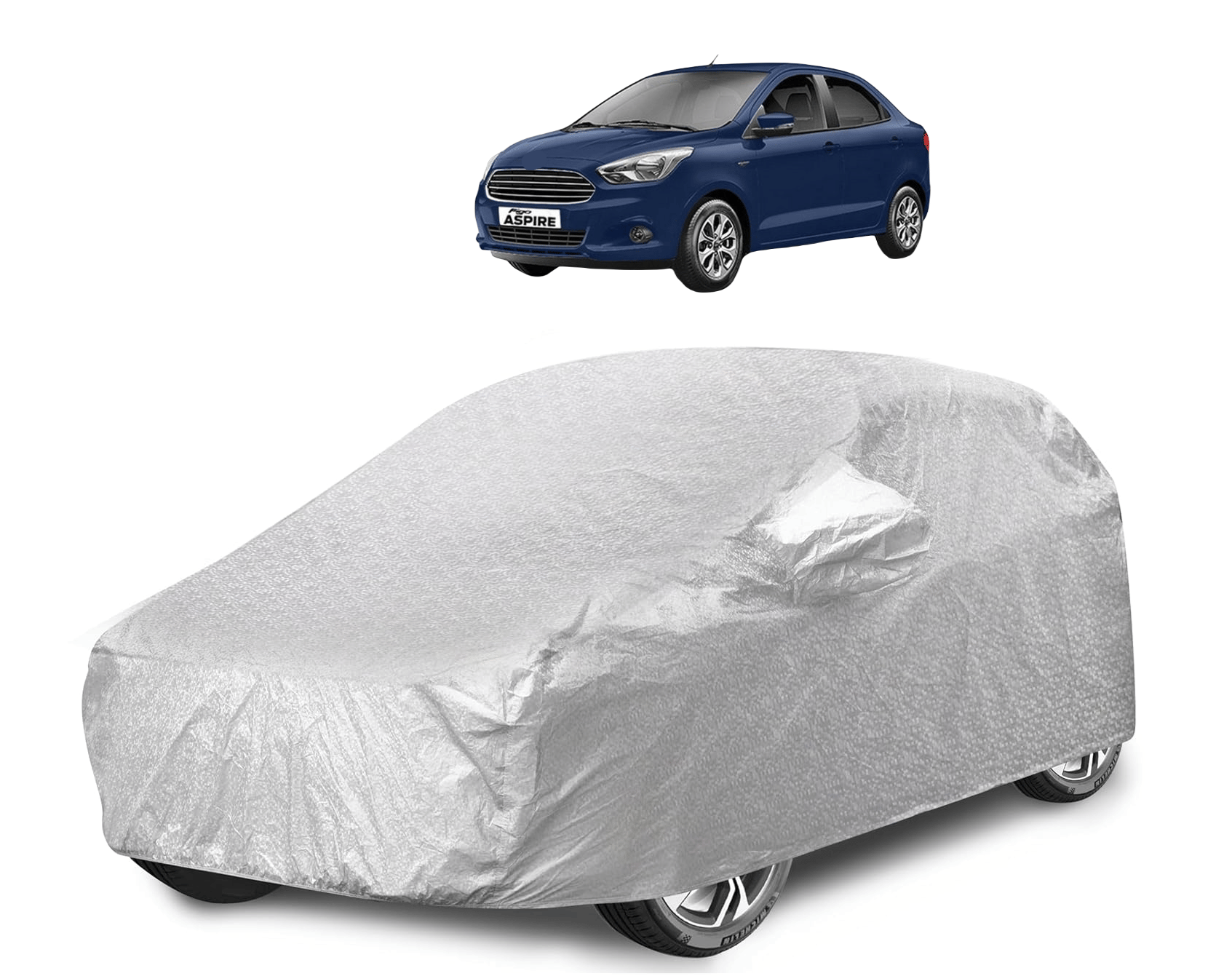 Caronix Car Body Cover for Ford All Car Models With Mirror Pocket ( Pack of 1 ) , Silver Caronix Car Body Cover for Ford All Car Models With Mirror Pocket ( Pack of 1 ) , Silver