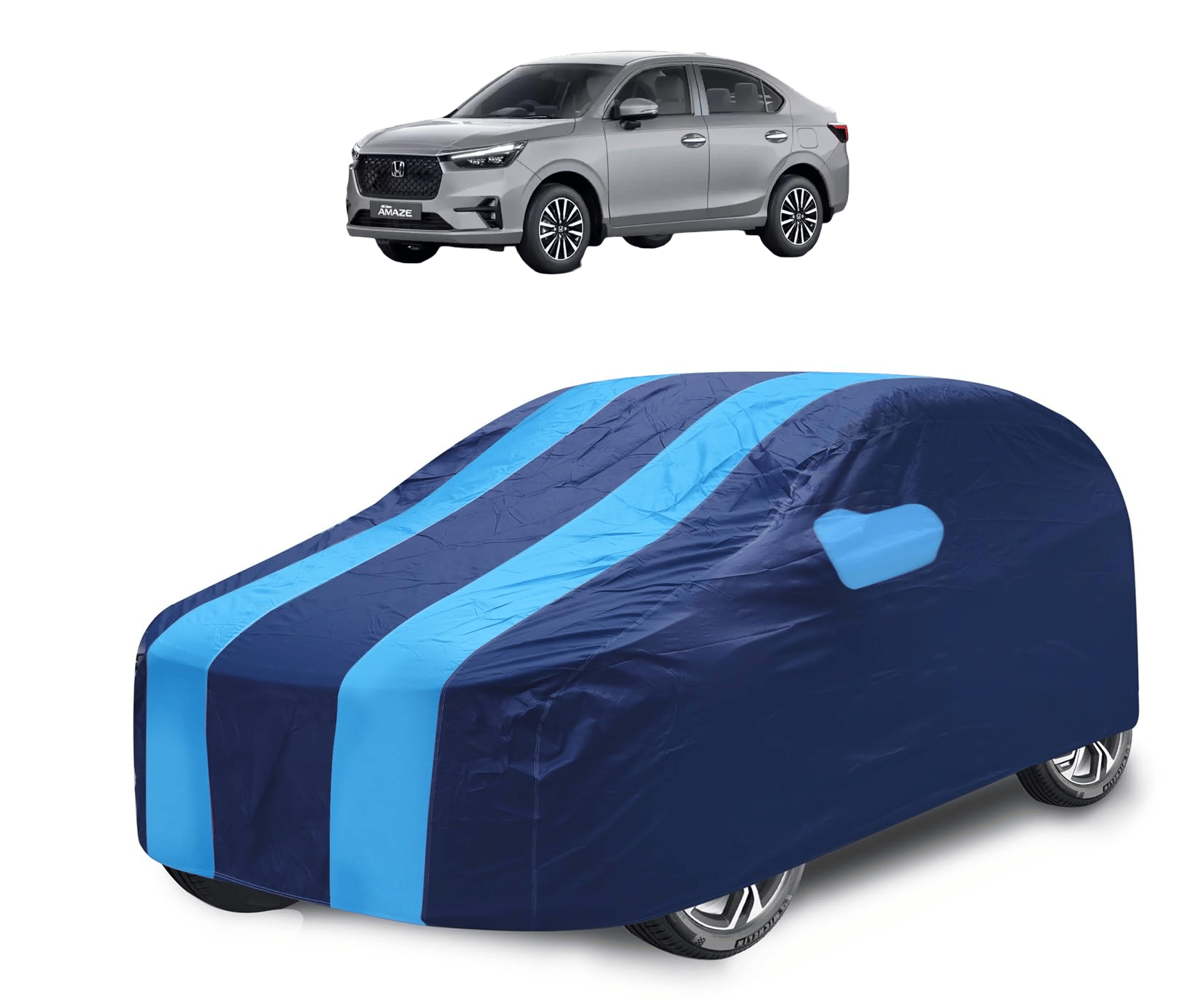 Caronix Car Body Cover for Honda All Car Models With Mirror Pocket ( Pack of 1 ) , Blue Caronix Car Body Cover for Honda All Car Models With Mirror Pocket ( Pack of 1 ) , Blue