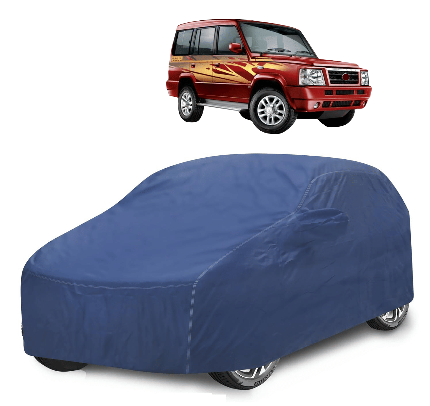 Caronix Car Body Cover for Tata All Car Models With Mirror Pocket ( Pack of 1 ) , Blue Caronix Car Body Cover for Tata All Car Models With Mirror Pocket ( Pack of 1 ) , Blue