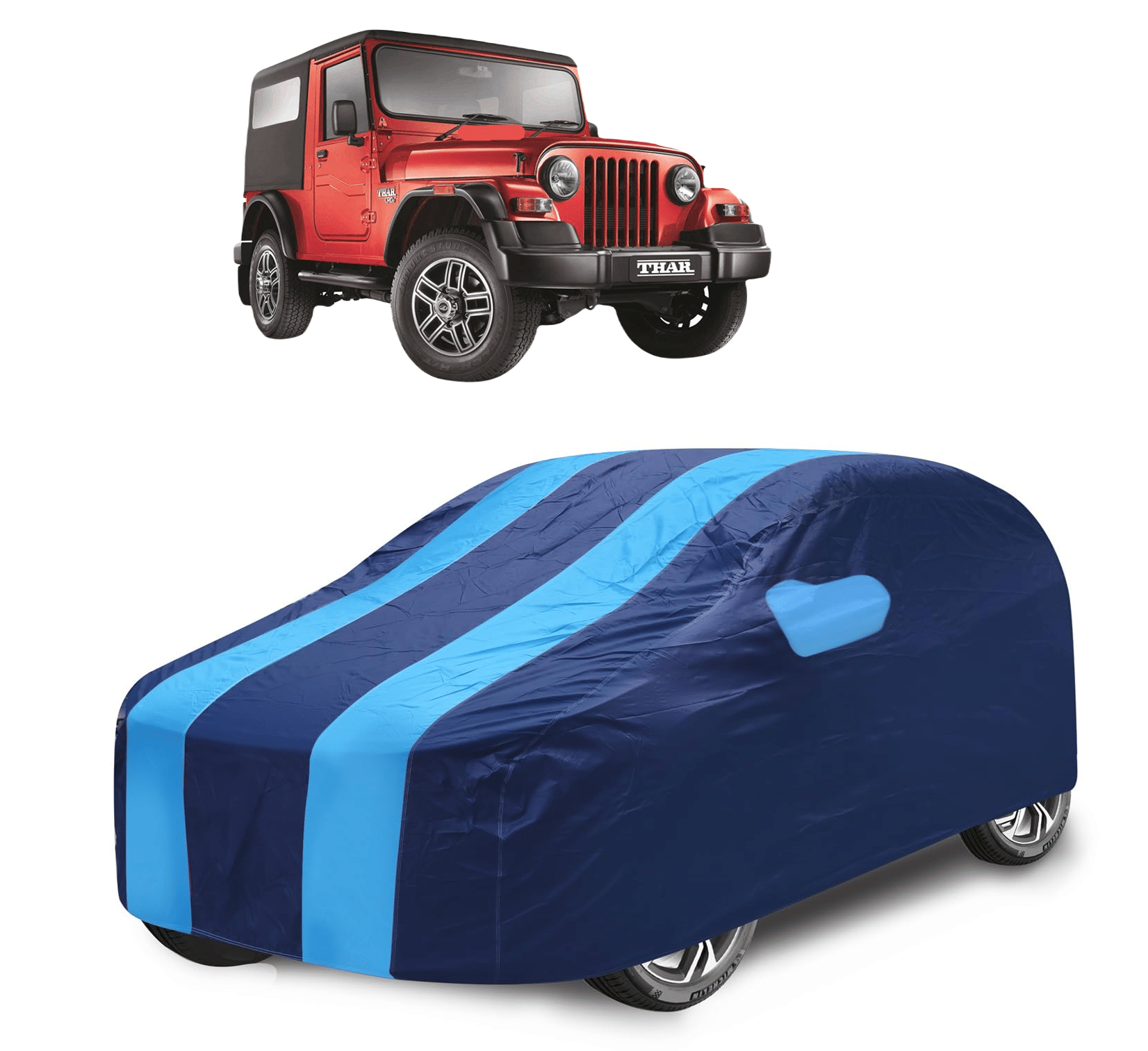 Caronix Car Body Cover for Mahindra All Car Models With Mirror Pocket ( Pack of 1 ) , Blue Caronix Car Body Cover for Mahindra All Car Models With Mirror Pocket ( Pack of 1 ) , Blue